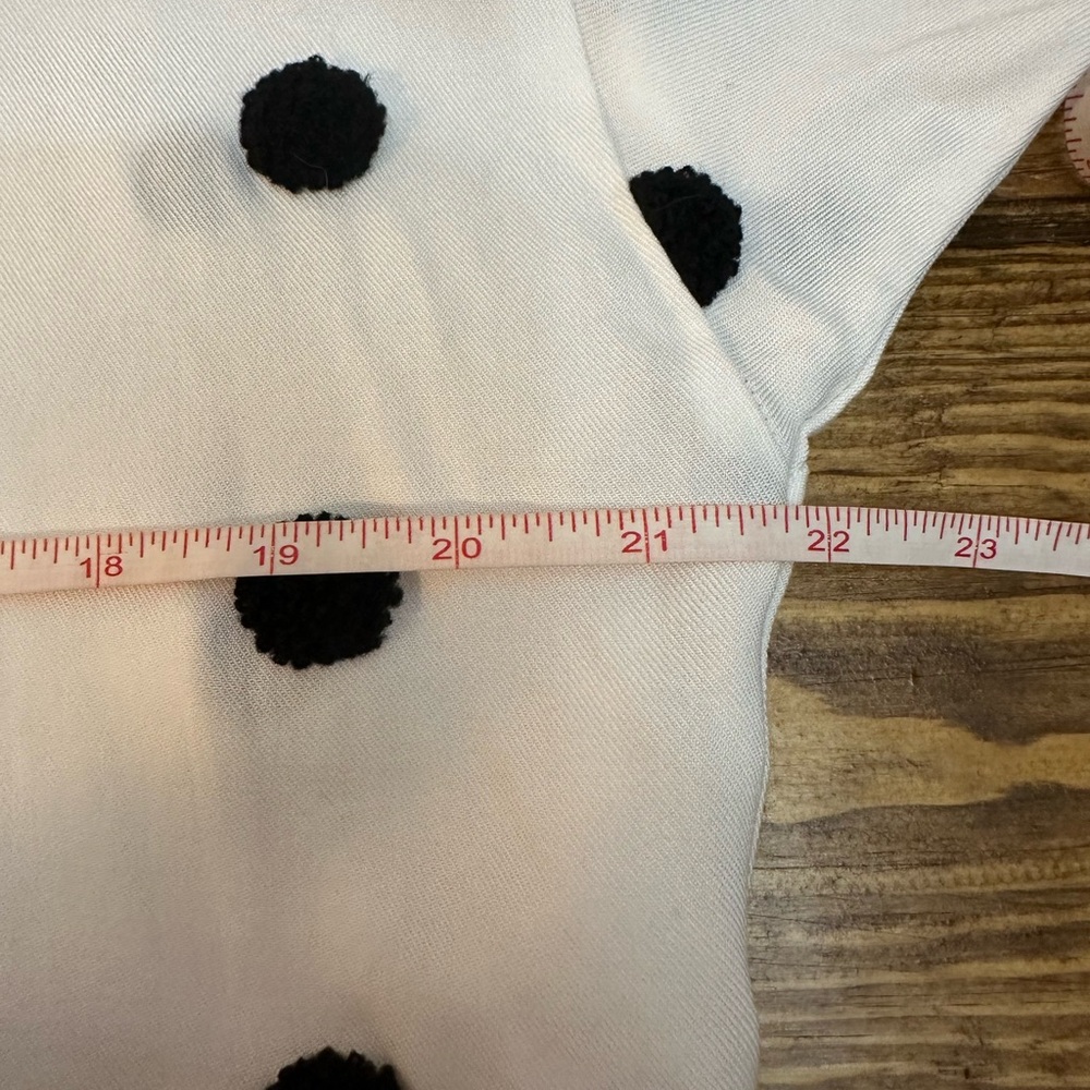 Zara Polka Dot Shirt White 7969/228 Sz Small - Picture 7 of 10